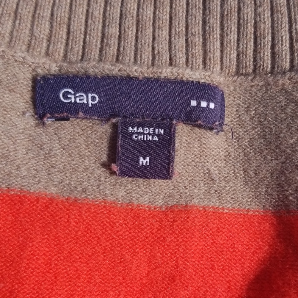 Gap Factory GUC Preppy Stripe Sweater Sz M - Picture 2 of 3